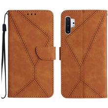 Load image into Gallery viewer, Stitching Embossed Leather Phone Case, For Samsung Galaxy Note20 Ultra, For Samsung Galaxy Note10+, For Samsung Galaxy A03 164mm, For Samsung Galaxy A03 166mm, For Samsung Galaxy A03s 165.8mm, For Samsung Galaxy A03s 166mm                              ...