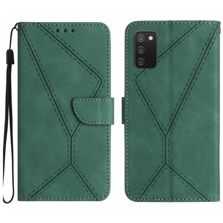 Stitching Embossed Leather Phone Case, For Samsung Galaxy Note20 Ultra, For Samsung Galaxy Note10+, For Samsung Galaxy A03 164mm, For Samsung Galaxy A03 166mm, For Samsung Galaxy A03s 165.8mm, For Samsung Galaxy A03s 166mm                              ...