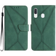 Load image into Gallery viewer, Stitching Embossed Leather Phone Case, For Samsung Galaxy A12 / M12, For Samsung Galaxy A13 4G, For Samsung Galaxy A13 5G / M13 5G, For Samsung Galaxy A14 5G / A14 4G, For Samsung Galaxy A20 / A30, For Samsung Galaxy A20e / A10e, For Samsung Galaxy A22...