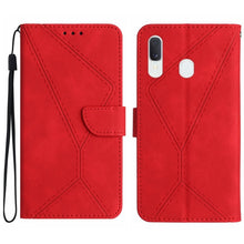 Load image into Gallery viewer, Stitching Embossed Leather Phone Case, For Samsung Galaxy A12 / M12, For Samsung Galaxy A13 4G, For Samsung Galaxy A13 5G / M13 5G, For Samsung Galaxy A14 5G / A14 4G, For Samsung Galaxy A20 / A30, For Samsung Galaxy A20e / A10e, For Samsung Galaxy A22...