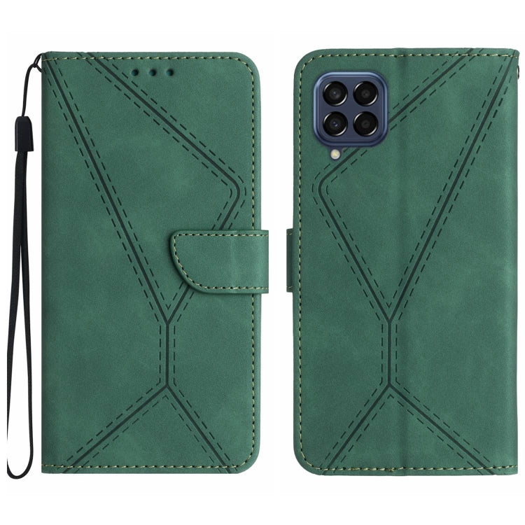 Stitching Embossed Leather Phone Case, For Samsung Galaxy A72 4G/5G, For Samsung Galaxy A73 5G, For Samsung Galaxy F14 5G, For Samsung Galaxy M14 5G, For Samsung Galaxy M33 5G, For Samsung Galaxy M53 5G, For Samsung Galaxy M54 5G