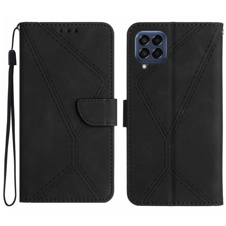 Stitching Embossed Leather Phone Case, For Samsung Galaxy A72 4G/5G, For Samsung Galaxy A73 5G, For Samsung Galaxy F14 5G, For Samsung Galaxy M14 5G, For Samsung Galaxy M33 5G, For Samsung Galaxy M53 5G, For Samsung Galaxy M54 5G
