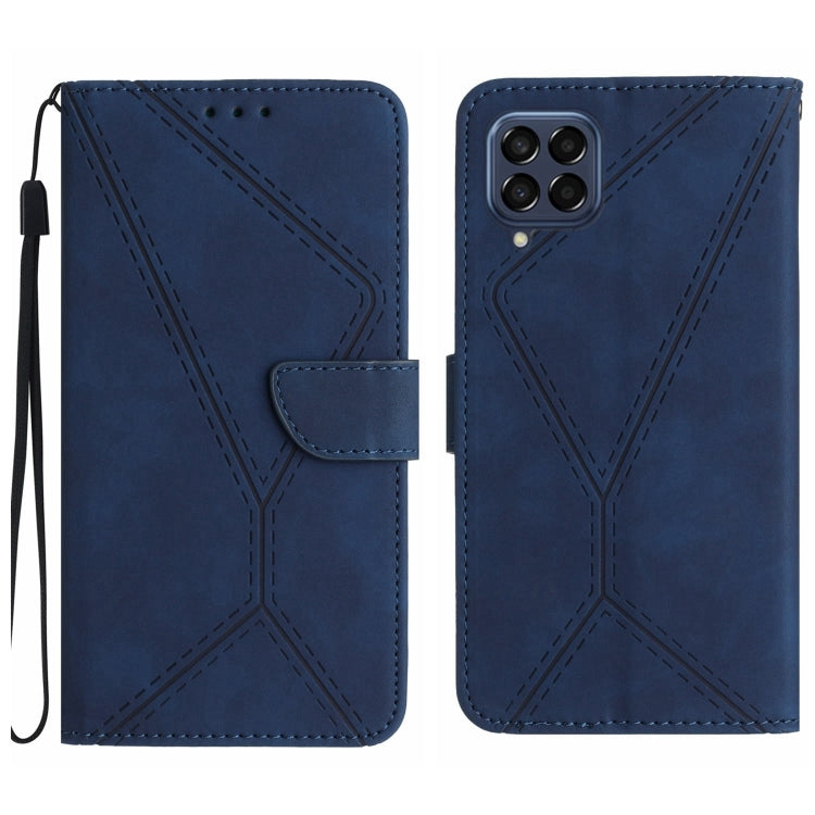 Stitching Embossed Leather Phone Case, For Samsung Galaxy A72 4G/5G, For Samsung Galaxy A73 5G, For Samsung Galaxy F14 5G, For Samsung Galaxy M14 5G, For Samsung Galaxy M33 5G, For Samsung Galaxy M53 5G, For Samsung Galaxy M54 5G