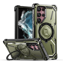 Load image into Gallery viewer, Armor Series Holder Phone Case, For Samsung Galaxy S24 Ultra 5G, For Samsung Galaxy S22 5G, For Samsung Galaxy S22+ 5G, For Samsung Galaxy S24+ 5G, For Samsung Galaxy S24 5G, For Samsung Galaxy S22 Ultra 5G, For Samsung Galaxy S21 5G                   ...