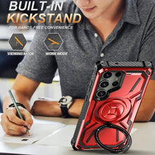 Load image into Gallery viewer, Armor Series Holder Phone Case, For Samsung Galaxy S24 Ultra 5G, For Samsung Galaxy S22 5G, For Samsung Galaxy S22+ 5G, For Samsung Galaxy S24+ 5G, For Samsung Galaxy S24 5G, For Samsung Galaxy S22 Ultra 5G, For Samsung Galaxy S21 5G                   ...