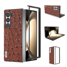 Load image into Gallery viewer, ABEEL Genuine Leather Ostrich Texture Phone Case