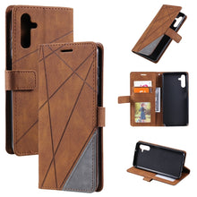 Load image into Gallery viewer, Skin Feel Splicing Leather Phone Case