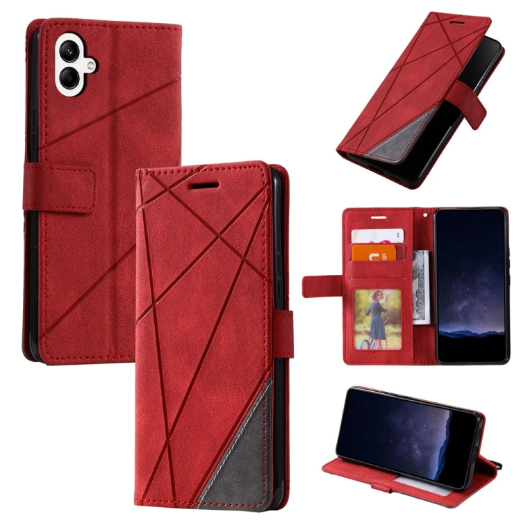 Skin Feel Splicing Leather Phone Case, For Samsung Galaxy Xcover 7, For Samsung Galaxy A55 5G, For Samsung Galaxy A35 5G, For Samsung Galaxy S24 Ultra 5G, For Samsung Galaxy S24+ 5G, For Samsung Galaxy S24 5G, For Samsung Galaxy A15                    ...