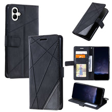 Load image into Gallery viewer, Skin Feel Splicing Leather Phone Case, For Samsung Galaxy Xcover 7, For Samsung Galaxy A55 5G, For Samsung Galaxy A35 5G, For Samsung Galaxy S24 Ultra 5G, For Samsung Galaxy S24+ 5G, For Samsung Galaxy S24 5G, For Samsung Galaxy A15                    ...