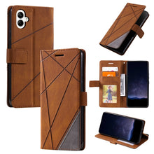 Load image into Gallery viewer, Skin Feel Splicing Leather Phone Case, For Samsung Galaxy Xcover 7, For Samsung Galaxy A55 5G, For Samsung Galaxy A35 5G, For Samsung Galaxy S24 Ultra 5G, For Samsung Galaxy S24+ 5G, For Samsung Galaxy S24 5G, For Samsung Galaxy A15                    ...