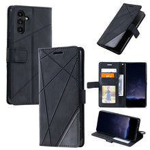 Load image into Gallery viewer, Skin Feel Splicing Leather Phone Case, For Samsung Galaxy Xcover 7, For Samsung Galaxy A55 5G, For Samsung Galaxy A35 5G, For Samsung Galaxy S24 Ultra 5G, For Samsung Galaxy S24+ 5G, For Samsung Galaxy S24 5G, For Samsung Galaxy A15                    ...