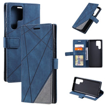 Load image into Gallery viewer, Skin Feel Splicing Leather Phone Case, For Samsung Galaxy Xcover 7, For Samsung Galaxy A55 5G, For Samsung Galaxy A35 5G, For Samsung Galaxy S24 Ultra 5G, For Samsung Galaxy S24+ 5G, For Samsung Galaxy S24 5G, For Samsung Galaxy A15                    ...
