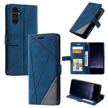 Load image into Gallery viewer, Skin Feel Splicing Leather Phone Case, For Samsung Galaxy Xcover 7, For Samsung Galaxy A55 5G, For Samsung Galaxy A35 5G, For Samsung Galaxy S24 Ultra 5G, For Samsung Galaxy S24+ 5G, For Samsung Galaxy S24 5G, For Samsung Galaxy A15                    ...