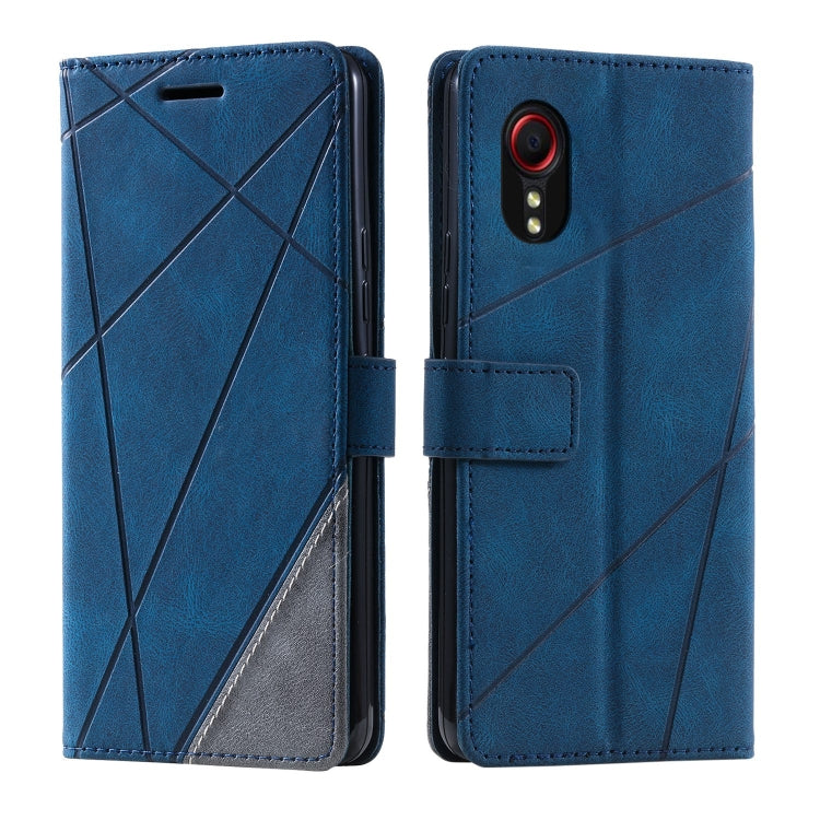 Skin Feel Splicing Leather Phone Case, For Samsung Galaxy Xcover 7, For Samsung Galaxy A55 5G, For Samsung Galaxy A35 5G, For Samsung Galaxy S24 Ultra 5G, For Samsung Galaxy S24+ 5G, For Samsung Galaxy S24 5G, For Samsung Galaxy A15                    ...