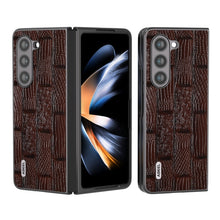 Load image into Gallery viewer, ABEEL Genuine Leather Mahjong Texture Series Phone Case