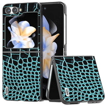 Load image into Gallery viewer, ABEEL Genuine Leather Crocodile Pattern Black Edge Phone Case