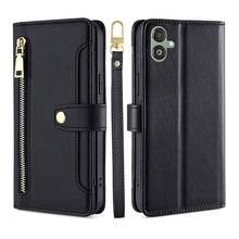 Load image into Gallery viewer, Sheep Texture Cross-body Zipper Wallet Leather Phone Case, For Samsung Galaxy M34 5G / F34 5G, For Samsung Galaxy S23 FE 5G, For Samsung Galaxy M54 5G, For Samsung Galaxy F14 5G, For Samsung Galaxy A34 5G, For Samsung Galaxy A54 5G                     ...
