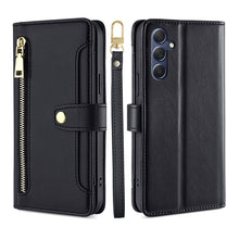 Load image into Gallery viewer, Sheep Texture Cross-body Zipper Wallet Leather Phone Case, For Samsung Galaxy M34 5G / F34 5G, For Samsung Galaxy S23 FE 5G, For Samsung Galaxy M54 5G, For Samsung Galaxy F14 5G, For Samsung Galaxy A34 5G, For Samsung Galaxy A54 5G                     ...