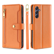 Load image into Gallery viewer, Sheep Texture Cross-body Zipper Wallet Leather Phone Case, For Samsung Galaxy M34 5G / F34 5G, For Samsung Galaxy S23 FE 5G, For Samsung Galaxy M54 5G, For Samsung Galaxy F14 5G, For Samsung Galaxy A34 5G, For Samsung Galaxy A54 5G                     ...