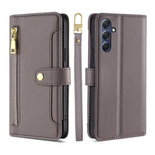 Load image into Gallery viewer, Sheep Texture Cross-body Zipper Wallet Leather Phone Case, For Samsung Galaxy M34 5G / F34 5G, For Samsung Galaxy S23 FE 5G, For Samsung Galaxy M54 5G, For Samsung Galaxy F14 5G, For Samsung Galaxy A34 5G, For Samsung Galaxy A54 5G                     ...