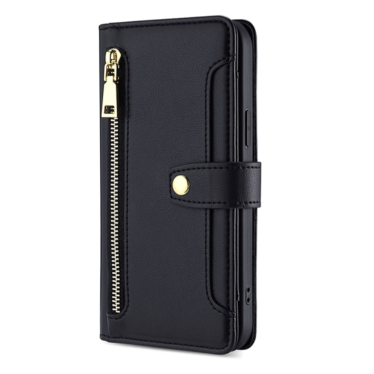 Sheep Texture Cross-body Zipper Wallet Leather Phone Case, For Samsung Galaxy M34 5G / F34 5G, For Samsung Galaxy S23 FE 5G, For Samsung Galaxy M54 5G, For Samsung Galaxy F14 5G, For Samsung Galaxy A34 5G, For Samsung Galaxy A54 5G                     ...