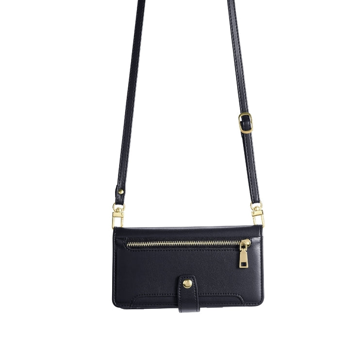 Sheep Texture Cross-body Zipper Wallet Leather Phone Case, For Samsung Galaxy M34 5G / F34 5G, For Samsung Galaxy S23 FE 5G, For Samsung Galaxy M54 5G, For Samsung Galaxy F14 5G, For Samsung Galaxy A34 5G, For Samsung Galaxy A54 5G                     ...