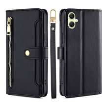 Load image into Gallery viewer, Sheep Texture Cross-body Zipper Wallet Leather Phone Case, For Samsung Galaxy M55 5G, For Samsung Galaxy M15, For Samsung Galaxy Xcover 7 5G, For Samsung Galaxy S24 Ultra 5G, For Samsung Galaxy S24+ 5G, For Samsung Galaxy S24 5G, For Samsung Galaxy A05...
