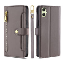 Load image into Gallery viewer, Sheep Texture Cross-body Zipper Wallet Leather Phone Case, For Samsung Galaxy M55 5G, For Samsung Galaxy M15, For Samsung Galaxy Xcover 7 5G, For Samsung Galaxy S24 Ultra 5G, For Samsung Galaxy S24+ 5G, For Samsung Galaxy S24 5G, For Samsung Galaxy A05...