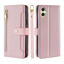 Load image into Gallery viewer, Sheep Texture Cross-body Zipper Wallet Leather Phone Case, For Samsung Galaxy M55 5G, For Samsung Galaxy M15, For Samsung Galaxy Xcover 7 5G, For Samsung Galaxy S24 Ultra 5G, For Samsung Galaxy S24+ 5G, For Samsung Galaxy S24 5G, For Samsung Galaxy A05...