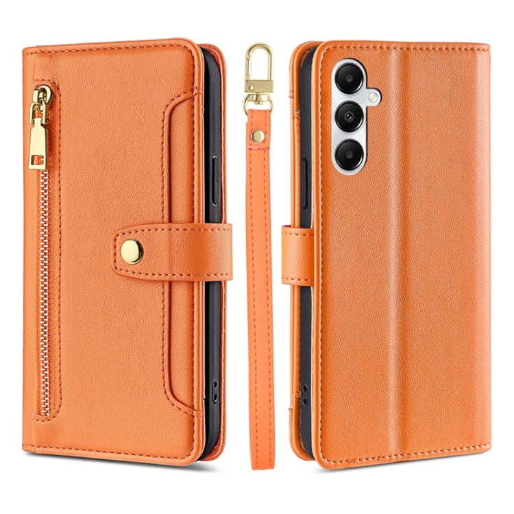 Sheep Texture Cross-body Zipper Wallet Leather Phone Case, For Samsung Galaxy M55 5G, For Samsung Galaxy M15, For Samsung Galaxy Xcover 7 5G, For Samsung Galaxy S24 Ultra 5G, For Samsung Galaxy S24+ 5G, For Samsung Galaxy S24 5G, For Samsung Galaxy A05...