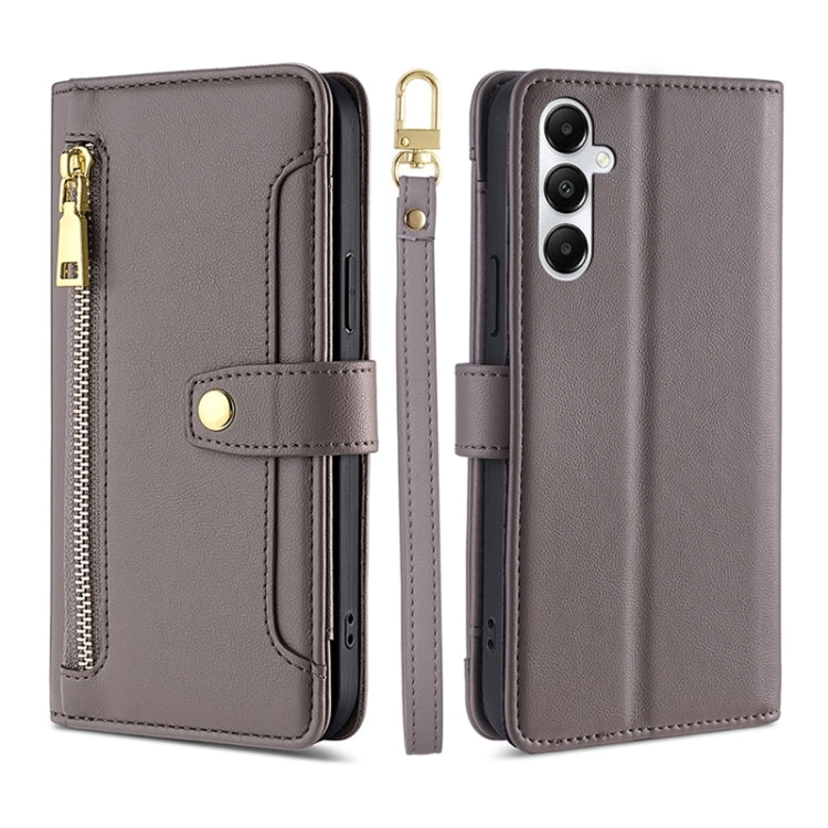 Sheep Texture Cross-body Zipper Wallet Leather Phone Case, For Samsung Galaxy M55 5G, For Samsung Galaxy M15, For Samsung Galaxy Xcover 7 5G, For Samsung Galaxy S24 Ultra 5G, For Samsung Galaxy S24+ 5G, For Samsung Galaxy S24 5G, For Samsung Galaxy A05...