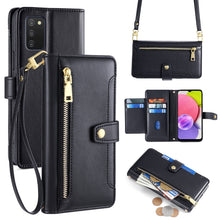 Load image into Gallery viewer, Sheep Texture Cross-body Zipper Wallet Leather Phone Case, For Samsung Galaxy A13 4G, For Samsung Galaxy M52 5G, For Samsung Galaxy S22+ 5G, For Samsung Galaxy S22 5G, For Samsung Galaxy A13 5G, For Samsung Galaxy A52 5G / 4G / A52s 5G                 ...