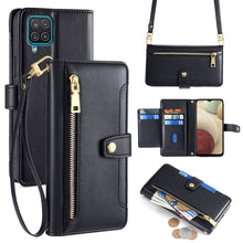 Load image into Gallery viewer, Sheep Texture Cross-body Zipper Wallet Leather Phone Case, For Samsung Galaxy A22 5G, For Samsung Galaxy S21 FE 5G, For Samsung Galaxy S21 5G, For Samsung Galaxy A32 4G, For Samsung Galaxy S21+ 5G, For Samsung Galaxy S21 Ultra 5G, For Samsung Galaxy A1...