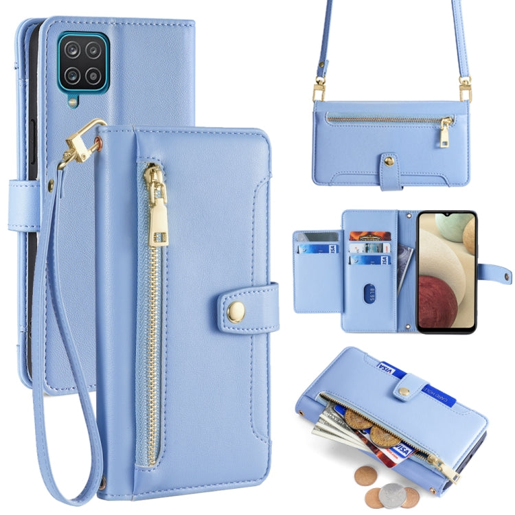 Sheep Texture Cross-body Zipper Wallet Leather Phone Case, For Samsung Galaxy A22 5G, For Samsung Galaxy S21 FE 5G, For Samsung Galaxy S21 5G, For Samsung Galaxy A32 4G, For Samsung Galaxy S21+ 5G, For Samsung Galaxy S21 Ultra 5G, For Samsung Galaxy A1...