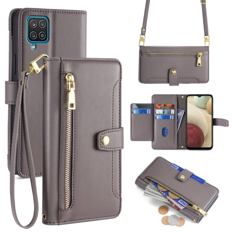 Sheep Texture Cross-body Zipper Wallet Leather Phone Case, For Samsung Galaxy A22 5G, For Samsung Galaxy S21 FE 5G, For Samsung Galaxy S21 5G, For Samsung Galaxy A32 4G, For Samsung Galaxy S21+ 5G, For Samsung Galaxy S21 Ultra 5G, For Samsung Galaxy A1...