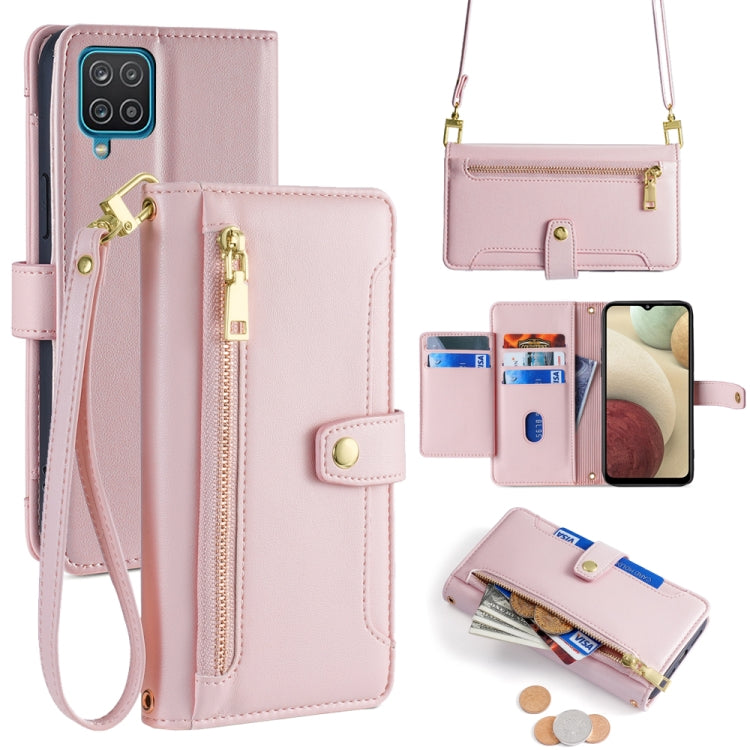 Sheep Texture Cross-body Zipper Wallet Leather Phone Case, For Samsung Galaxy A22 5G, For Samsung Galaxy S21 FE 5G, For Samsung Galaxy S21 5G, For Samsung Galaxy A32 4G, For Samsung Galaxy S21+ 5G, For Samsung Galaxy S21 Ultra 5G, For Samsung Galaxy A1...