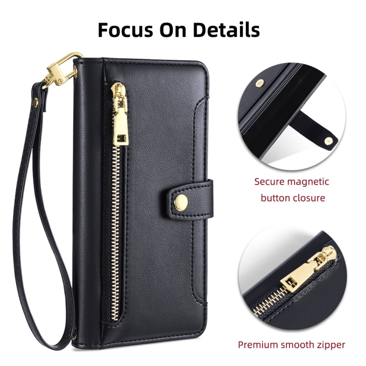 Sheep Texture Cross-body Zipper Wallet Leather Phone Case, For Samsung Galaxy A13 4G, For Samsung Galaxy M52 5G, For Samsung Galaxy S22+ 5G, For Samsung Galaxy S22 5G, For Samsung Galaxy A13 5G, For Samsung Galaxy A52 5G / 4G / A52s 5G                 ...