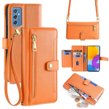 Load image into Gallery viewer, Sheep Texture Cross-body Zipper Wallet Leather Phone Case, For Samsung Galaxy A13 4G, For Samsung Galaxy M52 5G, For Samsung Galaxy S22+ 5G, For Samsung Galaxy S22 5G, For Samsung Galaxy A13 5G, For Samsung Galaxy A52 5G / 4G / A52s 5G                 ...