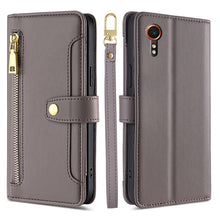 Load image into Gallery viewer, Sheep Texture Cross-body Zipper Wallet Leather Phone Case, For Samsung Galaxy M55 5G, For Samsung Galaxy M15, For Samsung Galaxy Xcover 7 5G, For Samsung Galaxy S24 Ultra 5G, For Samsung Galaxy S24+ 5G, For Samsung Galaxy S24 5G, For Samsung Galaxy A05...