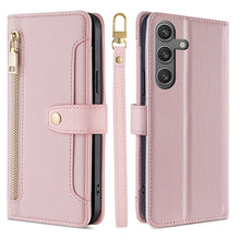 Load image into Gallery viewer, Sheep Texture Cross-body Zipper Wallet Leather Phone Case, For Samsung Galaxy M55 5G, For Samsung Galaxy M15, For Samsung Galaxy Xcover 7 5G, For Samsung Galaxy S24 Ultra 5G, For Samsung Galaxy S24+ 5G, For Samsung Galaxy S24 5G, For Samsung Galaxy A05...