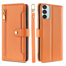Load image into Gallery viewer, Sheep Texture Cross-body Zipper Wallet Leather Phone Case, For Samsung Galaxy M55 5G, For Samsung Galaxy M15, For Samsung Galaxy Xcover 7 5G, For Samsung Galaxy S24 Ultra 5G, For Samsung Galaxy S24+ 5G, For Samsung Galaxy S24 5G, For Samsung Galaxy A05...
