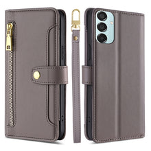 Load image into Gallery viewer, Sheep Texture Cross-body Zipper Wallet Leather Phone Case, For Samsung Galaxy M55 5G, For Samsung Galaxy M15, For Samsung Galaxy Xcover 7 5G, For Samsung Galaxy S24 Ultra 5G, For Samsung Galaxy S24+ 5G, For Samsung Galaxy S24 5G, For Samsung Galaxy A05...