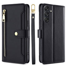 Load image into Gallery viewer, Sheep Texture Cross-body Zipper Wallet Leather Phone Case, For Samsung Galaxy M55 5G, For Samsung Galaxy M15, For Samsung Galaxy Xcover 7 5G, For Samsung Galaxy S24 Ultra 5G, For Samsung Galaxy S24+ 5G, For Samsung Galaxy S24 5G, For Samsung Galaxy A05...