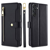 Sheep Texture Cross-body Zipper Wallet Leather Phone Case, For Samsung Galaxy M55 5G, For Samsung Galaxy M15, For Samsung Galaxy Xcover 7 5G, For Samsung Galaxy S24 Ultra 5G, For Samsung Galaxy S24+ 5G, For Samsung Galaxy S24 5G, For Samsung Galaxy A05...