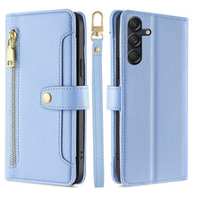 Load image into Gallery viewer, Sheep Texture Cross-body Zipper Wallet Leather Phone Case, For Samsung Galaxy M55 5G, For Samsung Galaxy M15, For Samsung Galaxy Xcover 7 5G, For Samsung Galaxy S24 Ultra 5G, For Samsung Galaxy S24+ 5G, For Samsung Galaxy S24 5G, For Samsung Galaxy A05...