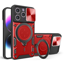 Load image into Gallery viewer, CD Texture Sliding Camshield Magnetic Holder Phone Case, For iPhone 16, For iPhone 15 Pro Max, For iPhone 15 Pro, For iPhone 15 Plus, For iPhone 15, For iPhone 14 Plus, For iPhone 14, For iPhone 14 Pro