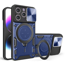Load image into Gallery viewer, CD Texture Sliding Camshield Magnetic Holder Phone Case, For iPhone 16, For iPhone 15 Pro Max, For iPhone 15 Pro, For iPhone 15 Plus, For iPhone 15, For iPhone 14 Plus, For iPhone 14, For iPhone 14 Pro