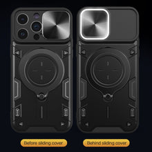 Load image into Gallery viewer, CD Texture Sliding Camshield Magnetic Holder Phone Case, For iPhone 14 Pro Max, For iPhone 13 Pro Max, For iPhone 13 Pro, For iPhone 13, For iPhone 12, For iPhone 12 Pro Max, For iPhone 12 Pro, For iPhone 11 Pro Max