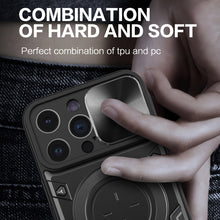 Load image into Gallery viewer, CD Texture Sliding Camshield Magnetic Holder Phone Case, For iPhone 14 Pro Max, For iPhone 13 Pro Max, For iPhone 13 Pro, For iPhone 13, For iPhone 12, For iPhone 12 Pro Max, For iPhone 12 Pro, For iPhone 11 Pro Max