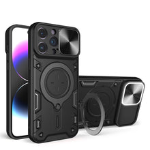 Load image into Gallery viewer, CD Texture Sliding Camshield Magnetic Holder Phone Case, For iPhone 14 Pro Max, For iPhone 13 Pro Max, For iPhone 13 Pro, For iPhone 13, For iPhone 12, For iPhone 12 Pro Max, For iPhone 12 Pro, For iPhone 11 Pro Max